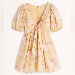 Abercrombie & Fitch Floral Yellow Dress